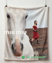 Miumiu Throw Blankets
